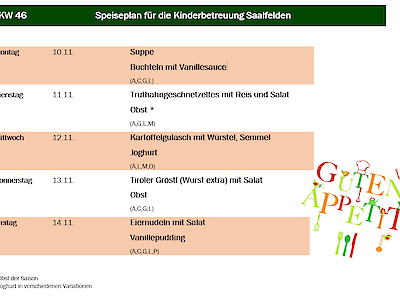 Speiseplan 10. - 21. November 2025 Bild 1