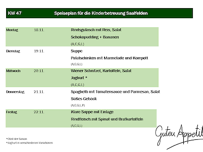 Speiseplan 18.November - 29.November Bild 1